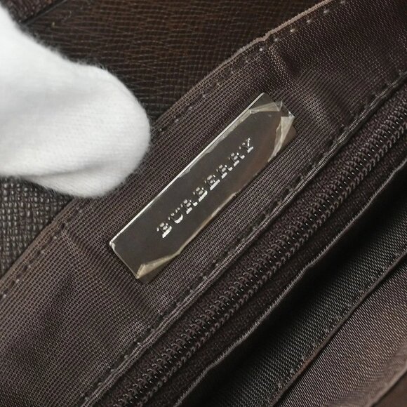 Burberry Beige Canvas Burberry Check Tote Handbag 177265 - Picture 8 of 10